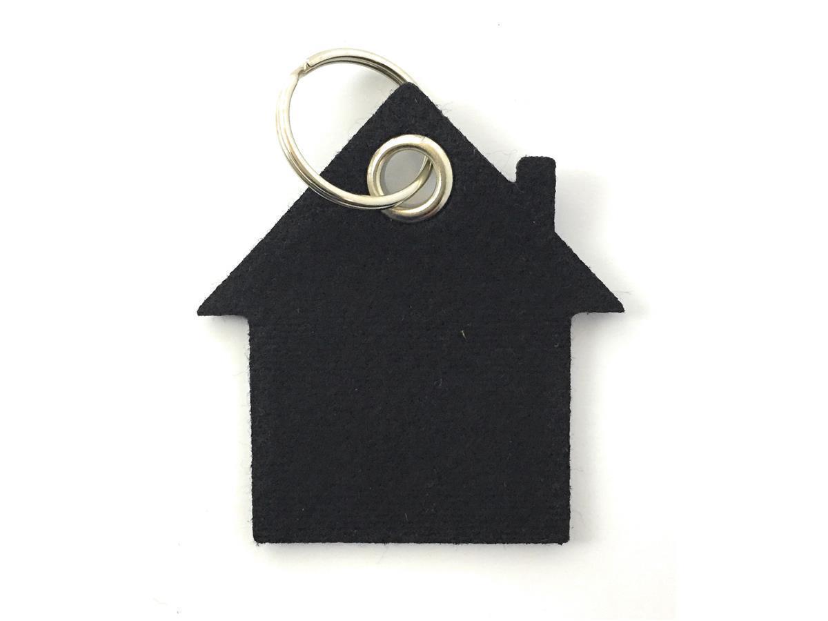 Haus - Schlüsselanhänger Filz in schwarz