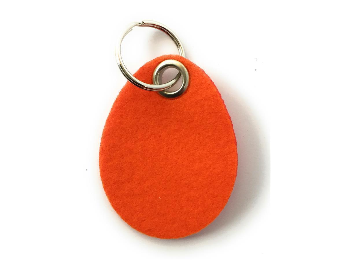 Ei- Schlüsselanhänger Filz in orange