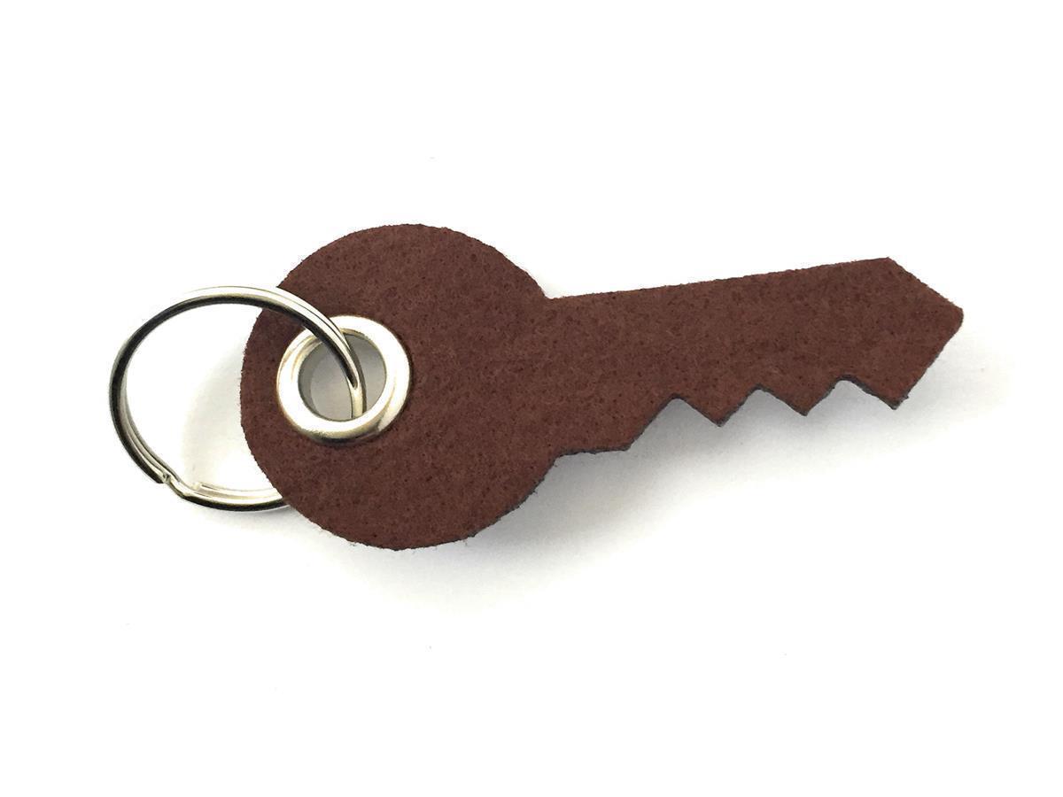 Schlüssel - Schlüsselanhänger Filz in braun mit Druck 2-fbg