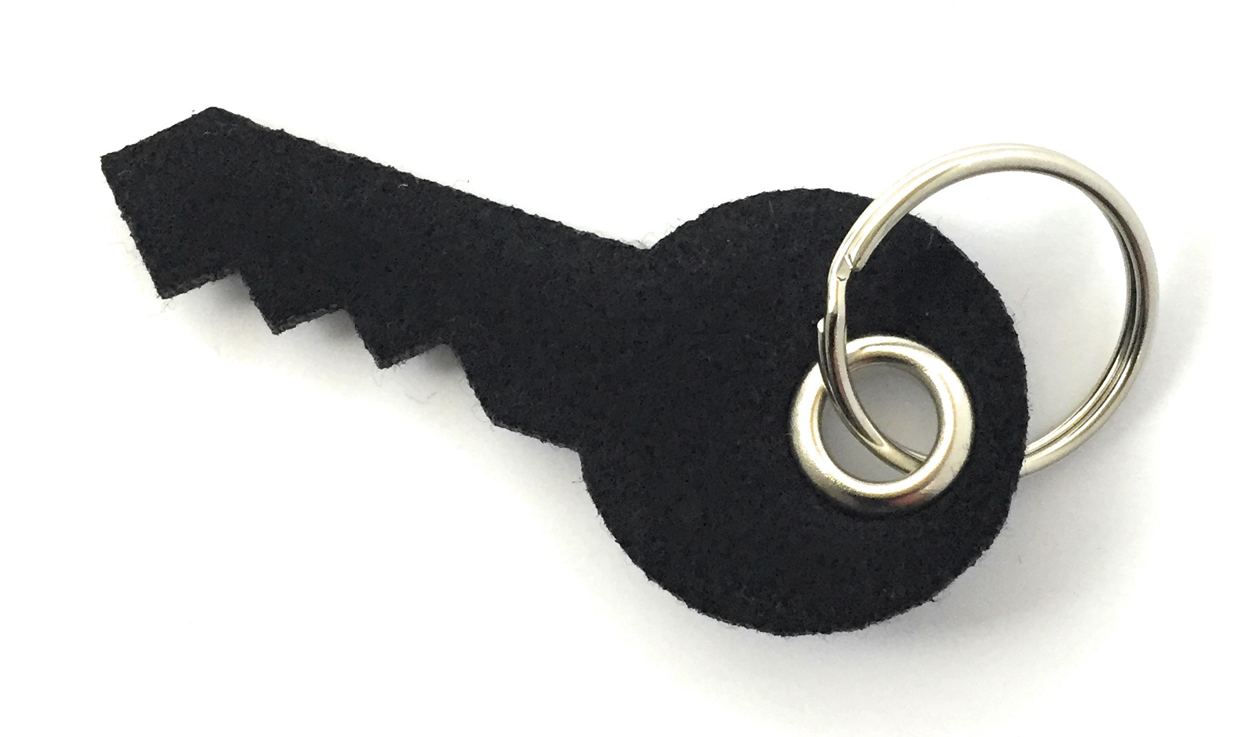 Schlüssel - Schlüsselanhänger Filz in schwarz mit Gravur