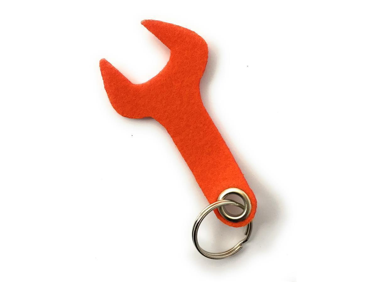 Schraubenschlüssel - Schlüsselanhänger Filz in orange