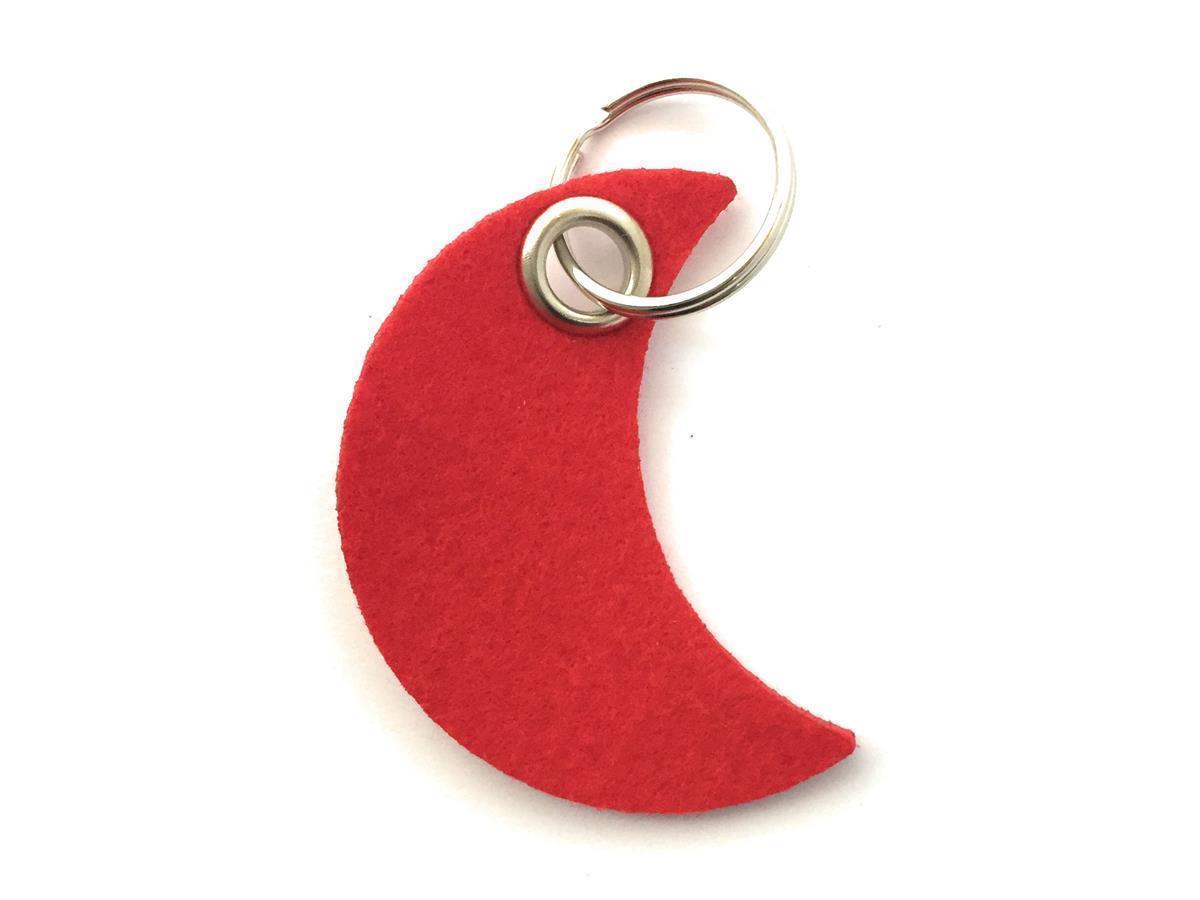 Mond - Schlüsselanhänger Filz in rot