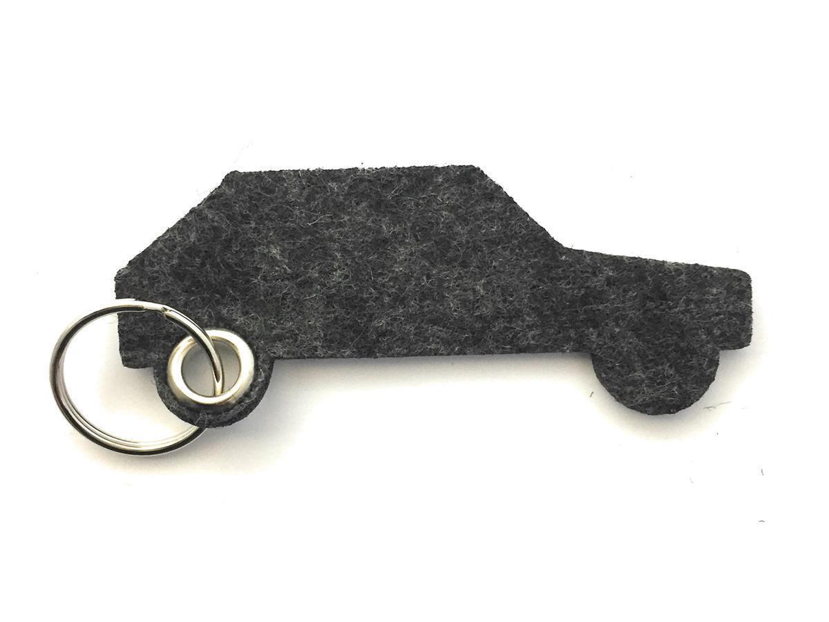 Auto - retro - Schlüsselanhänger Filz in schwarz meliert